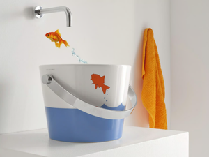 BUCKET - Ceramic washbasin for children _ Scarabeo Ceramiche